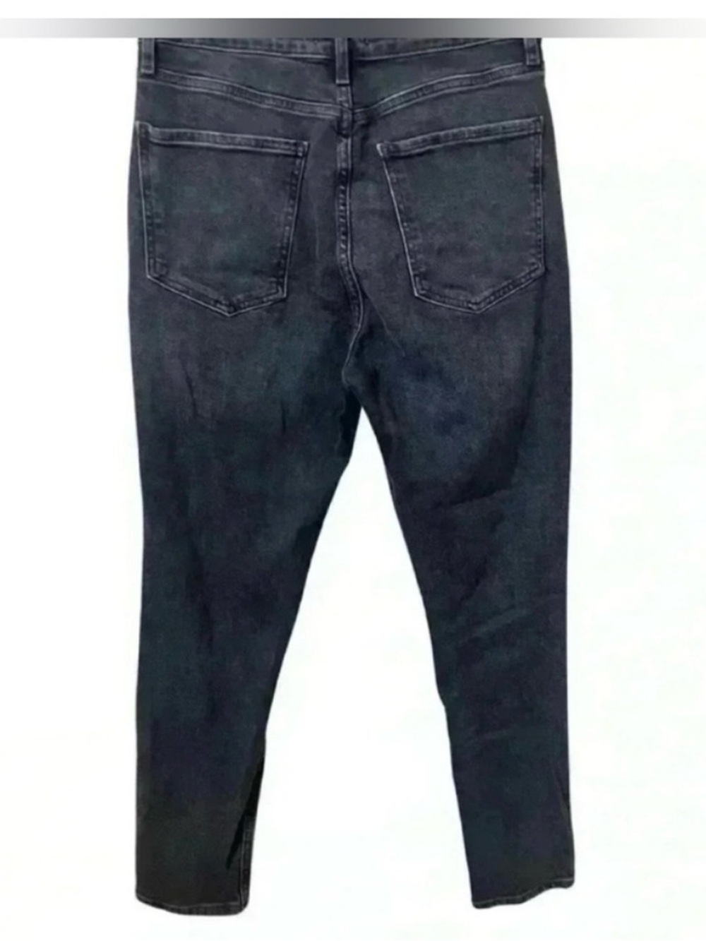 Agolde Jeans Nico Slim Fit Black Distressed High Rise Jeans - Picture 4 of 7